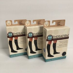 3 pairs Men's Thermafirm medical 20-30 mmhg compression socks